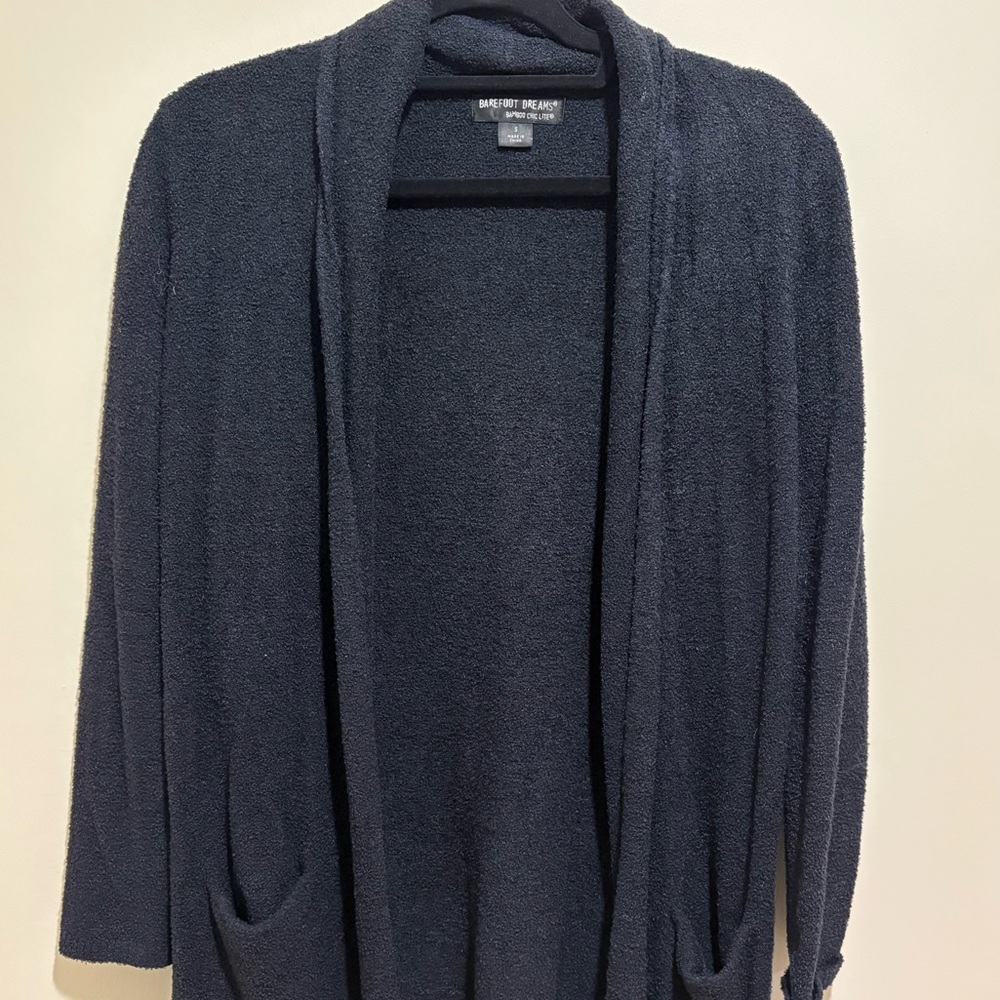 Barefoot Dreams Cozy Navy Cardigan
